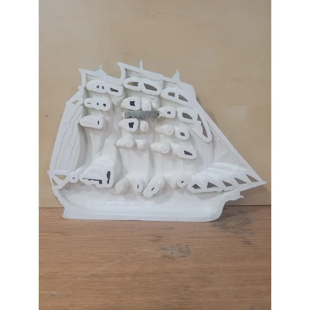 Vtg Nautical Clipper Ships And Sailboat Wheel Wall Decor Burwood USA Set Of 3